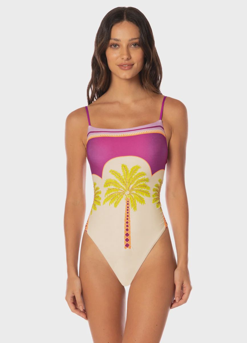 MOROCCAN PALM  ONE PIECE, Size: S