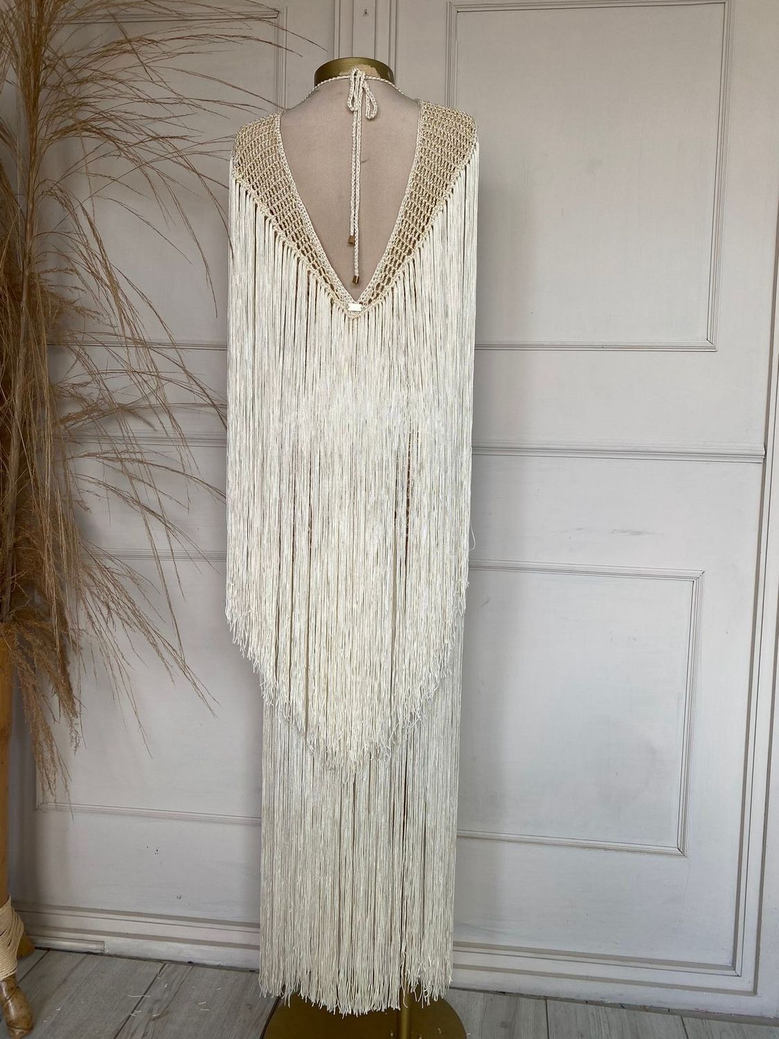 LOS ROQUES OFF WHITE DRESS