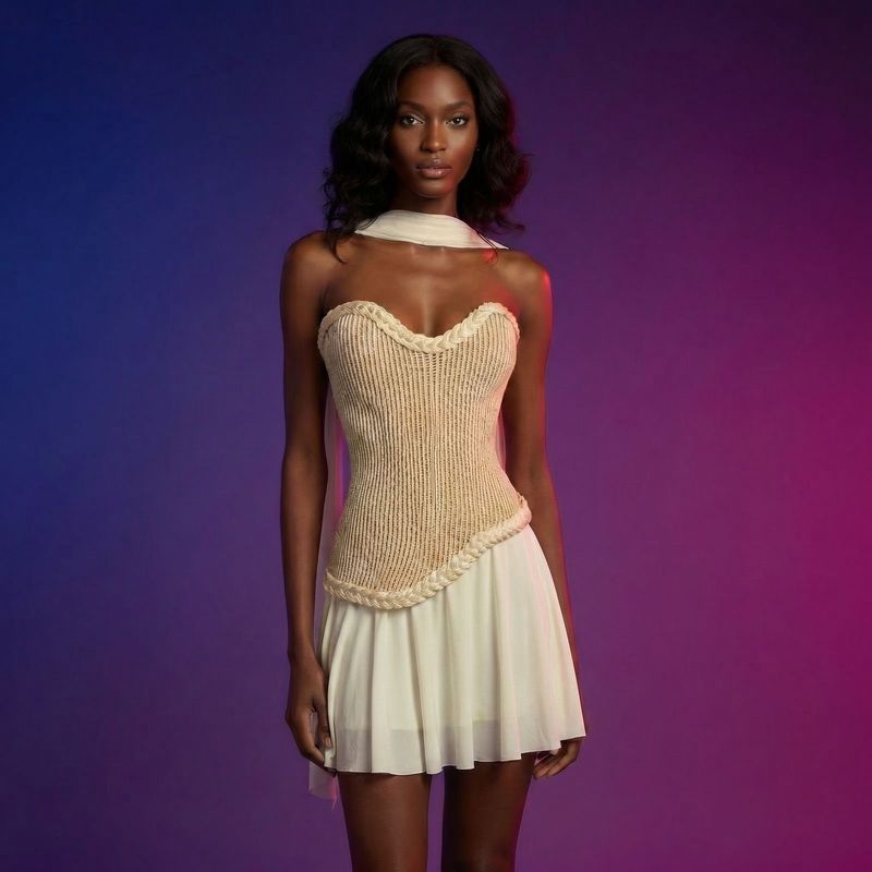 PERLA CORSET AND SKIRT SET
