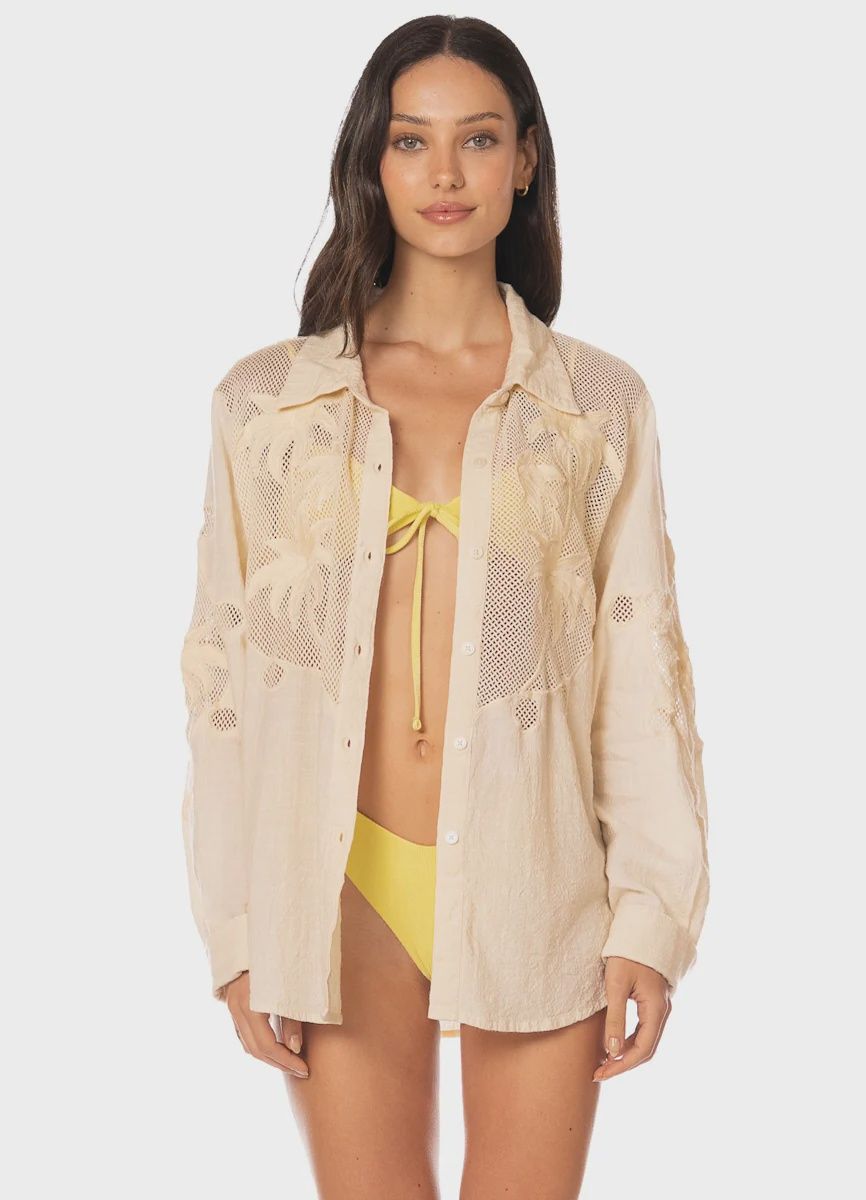 BEACH NETTING RORY LONG SHIRT, Size: S