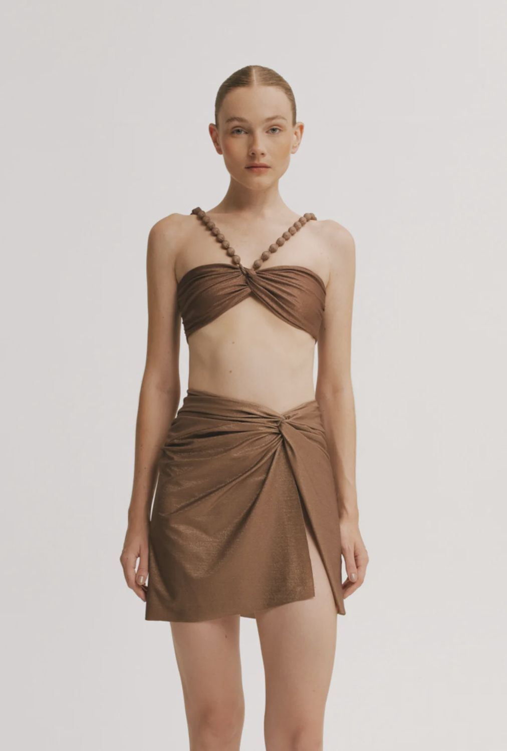ELEANOR BROWN SKIRT, Size: S/M