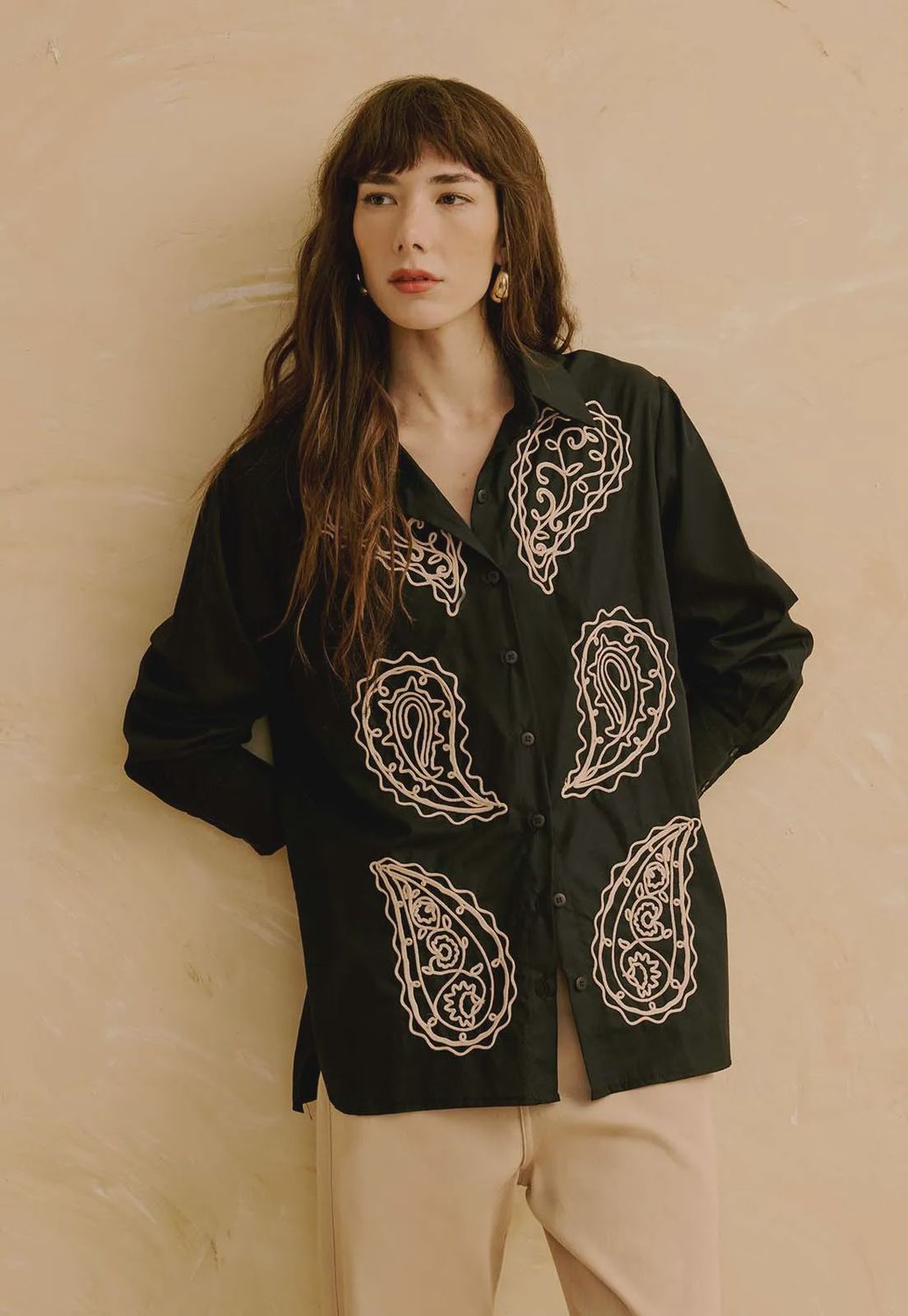 OVER SIZE CASHMERE SHIRT