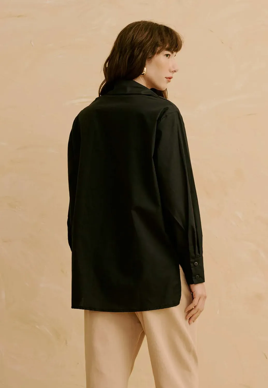 OVER SIZE CASHMERE SHIRT