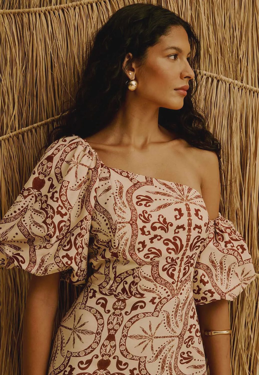 CACAO PALM BALLONE DRESS