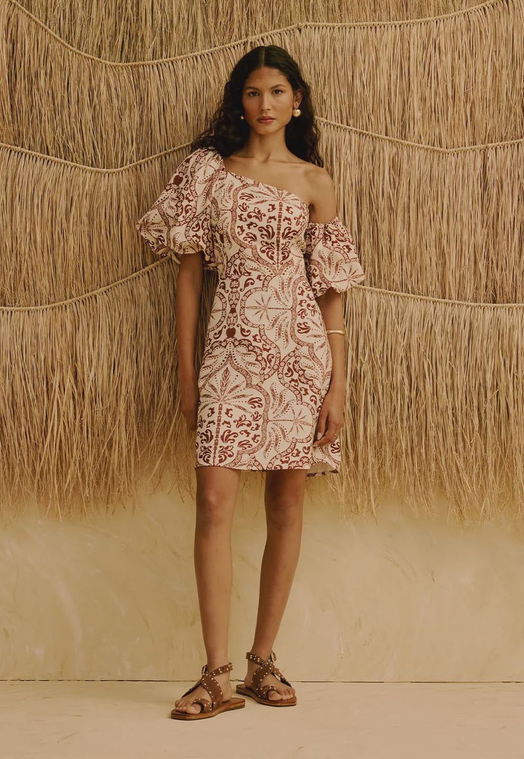 CACAO PALM BALLONE DRESS