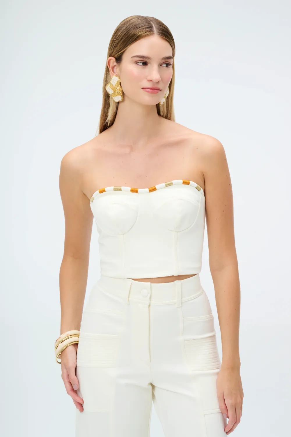 DAISSY CORSET CROP TOP, Size: XS