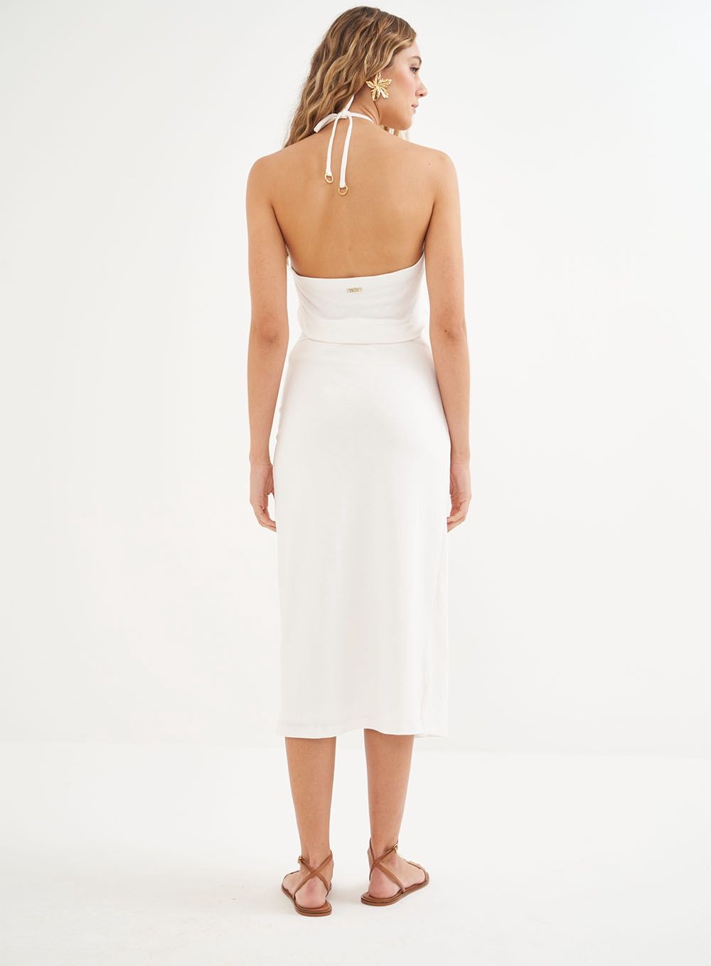 GOLD DETAIL OFF SHELL WHITE TOP