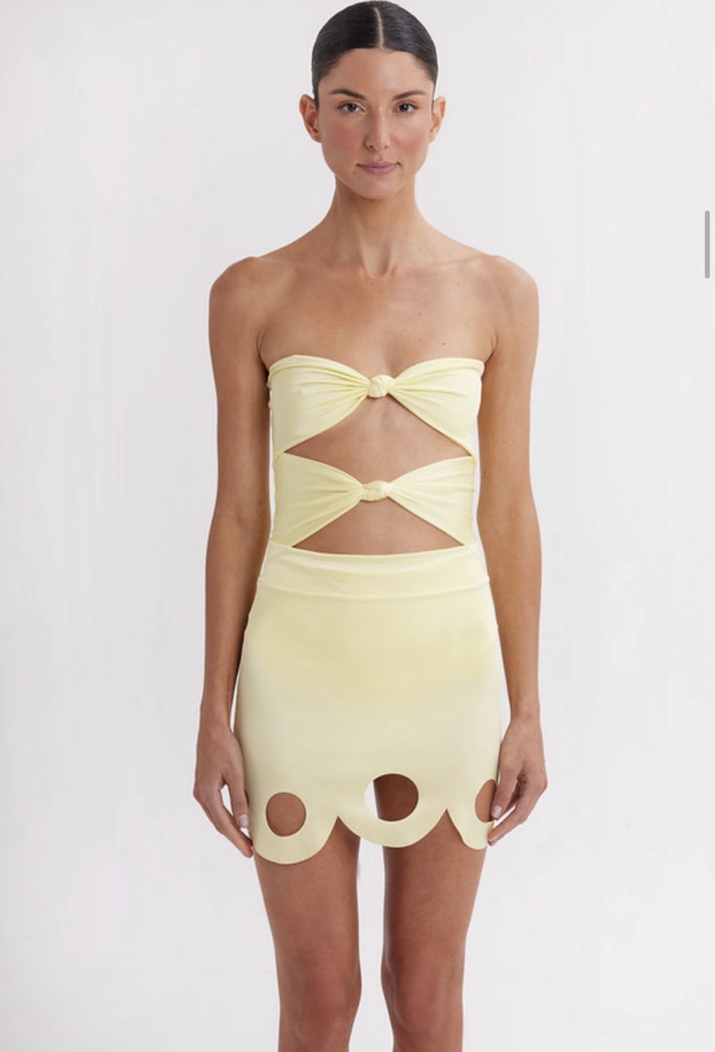 MELINA BUTTER SHORT SKIRT, Size: S/M