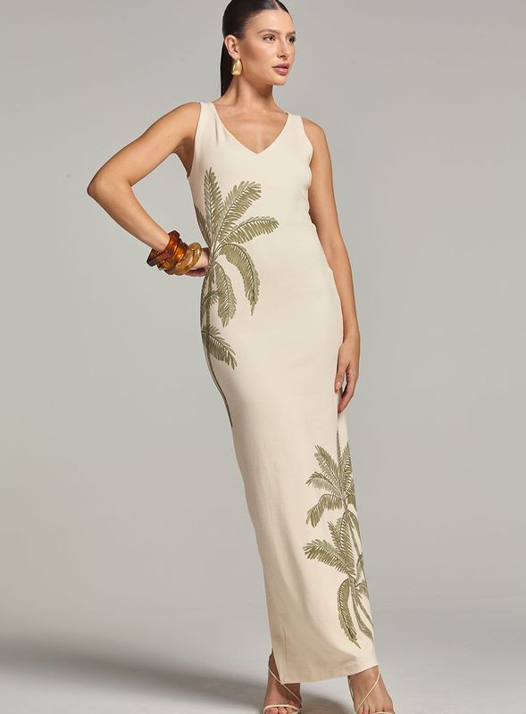 Camila Maxi Palm Dress