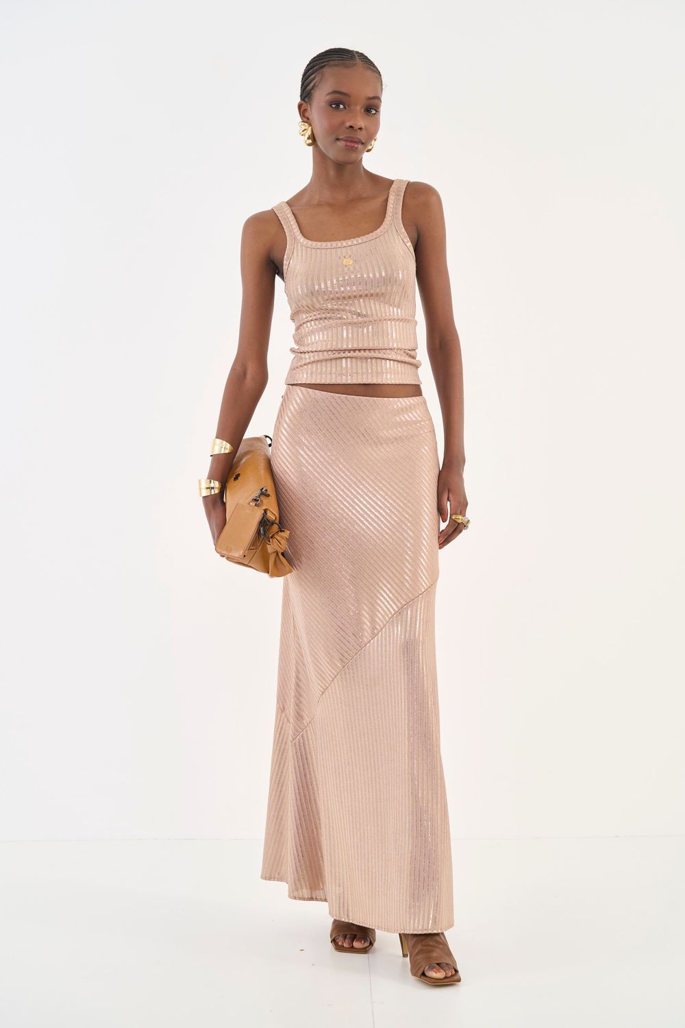 Vivi Metallic Skirt