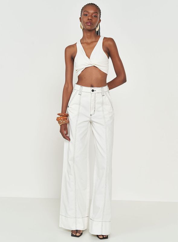 Silvia White Denim Pants