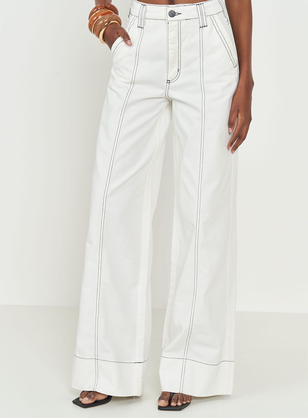 Silvia White Denim Pants