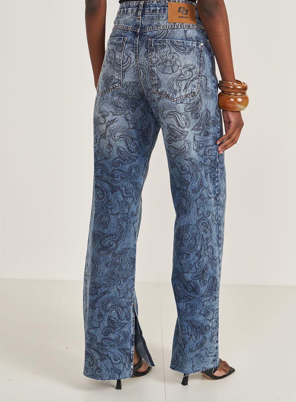 Juliette Print Denim Pants