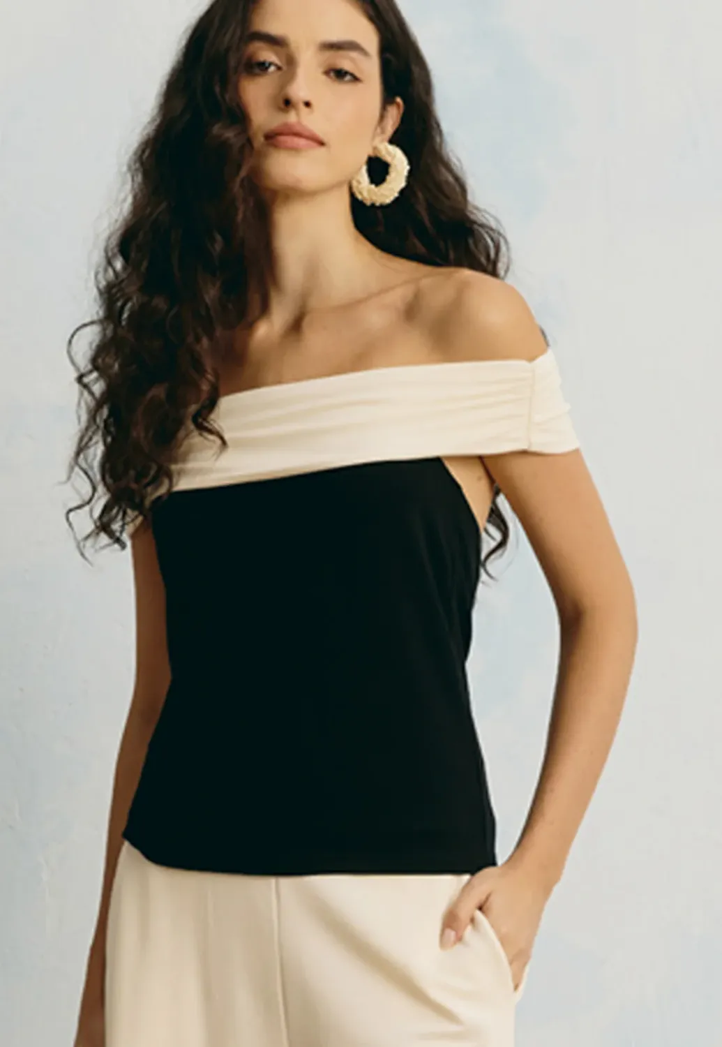Costas Off Shoulder  Top, Size: S