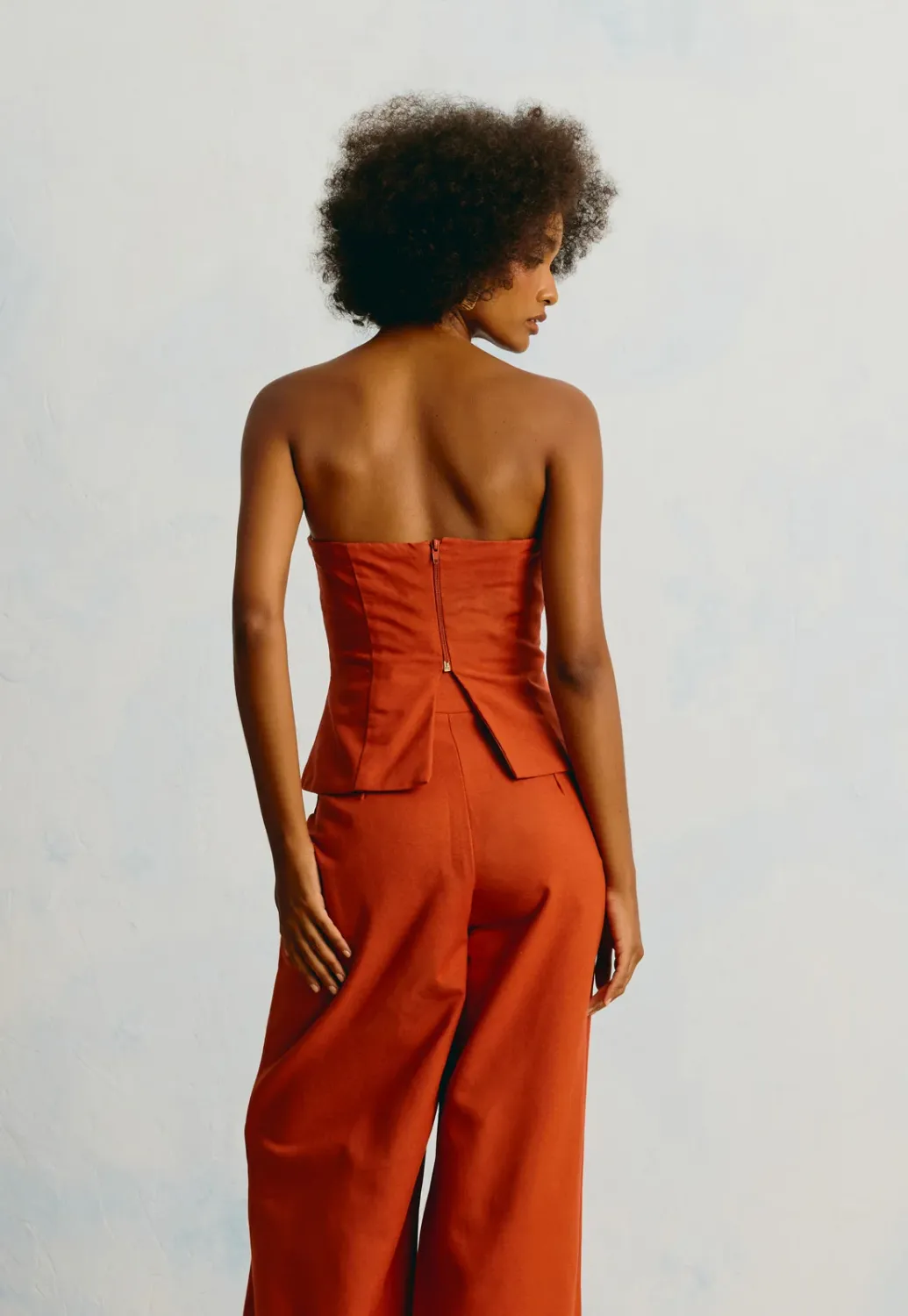 Strapless  Organic Gold Top