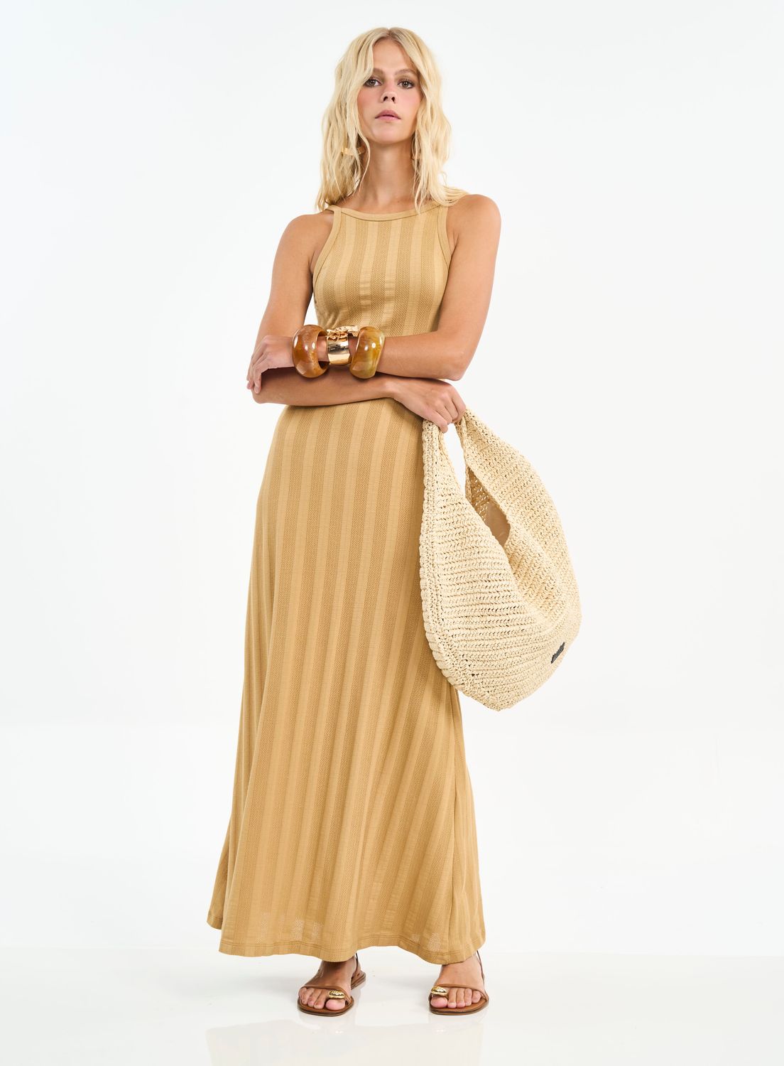 Beige Maxidress