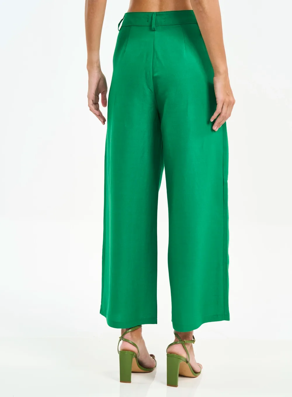 Green Vanity Flare Pants