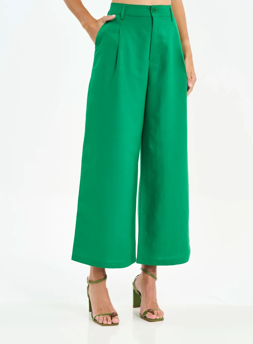 Green Vanity Flare Pants, Size: XS