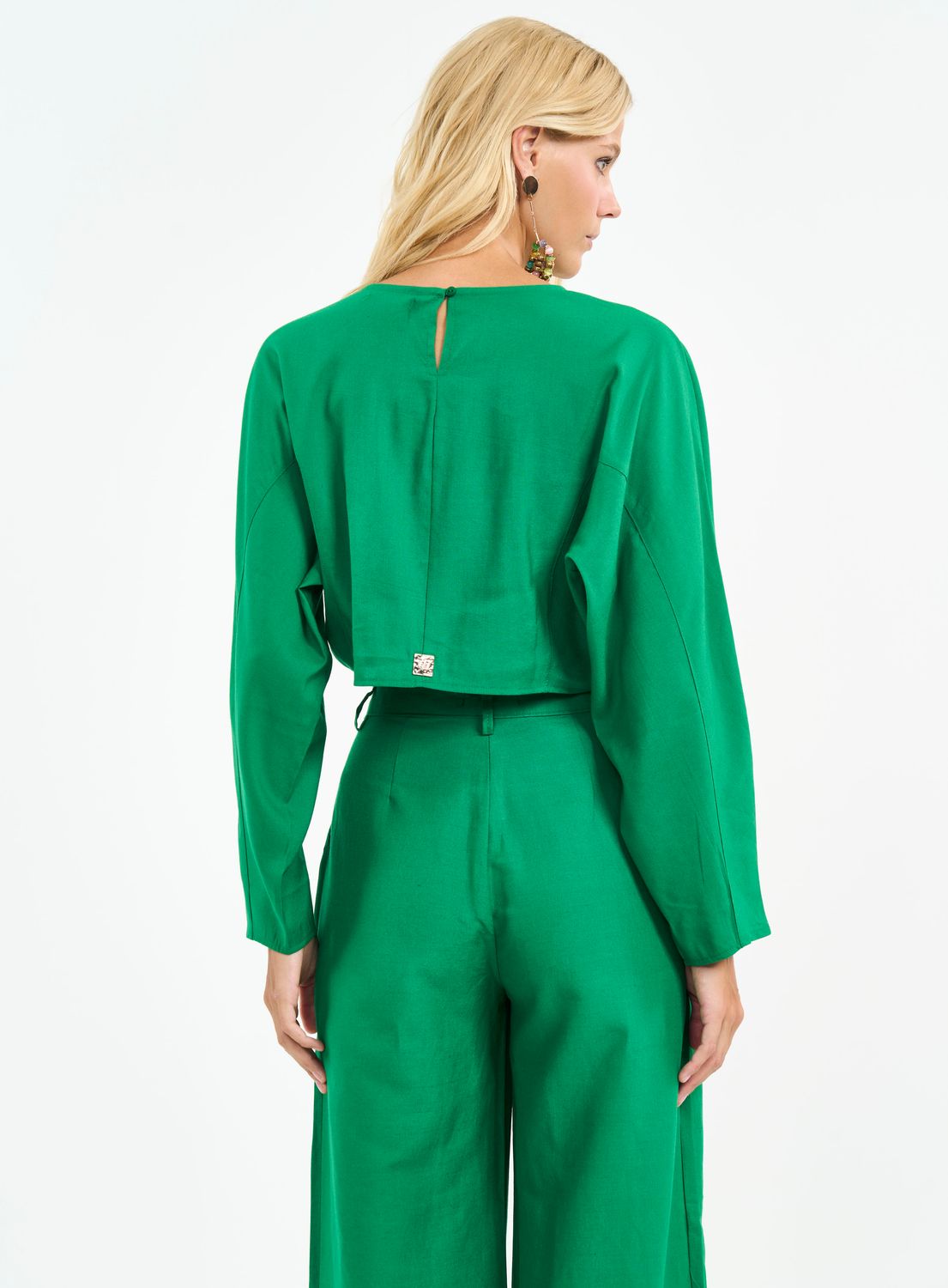 Green Vanity Long Sleeve Top
