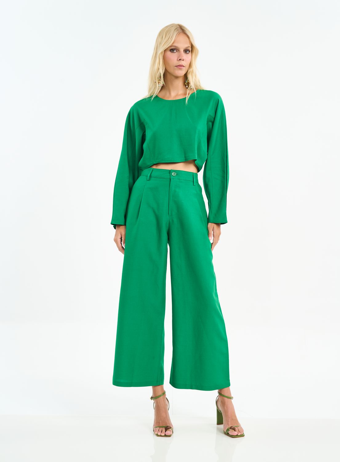 Green Vanity Long Sleeve Top