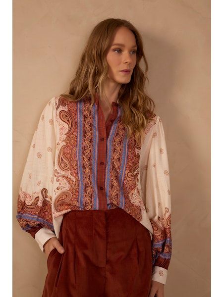 Poema Collared Button Down Shirt