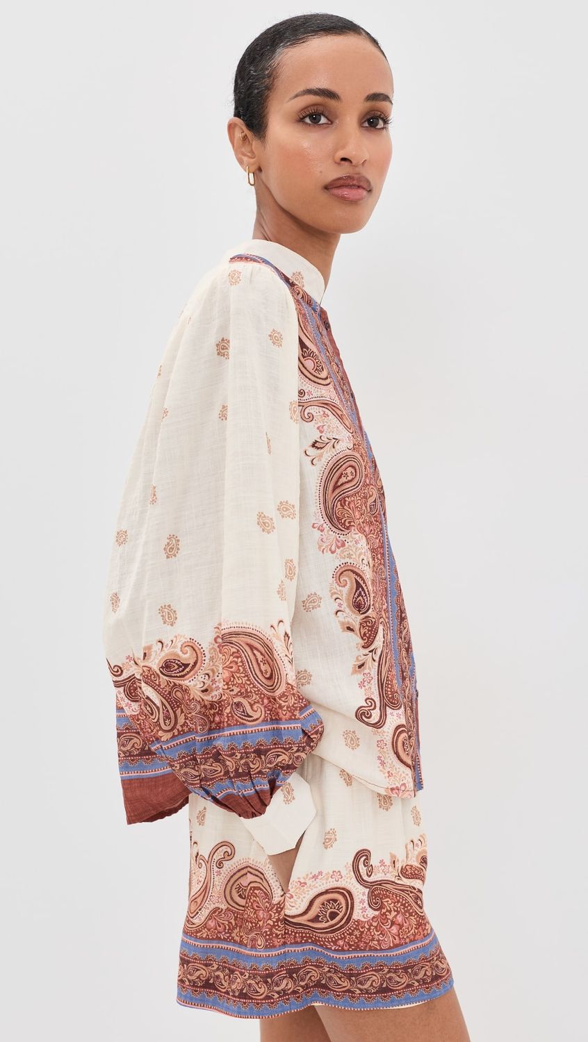 Poema Collared Button Down Shirt