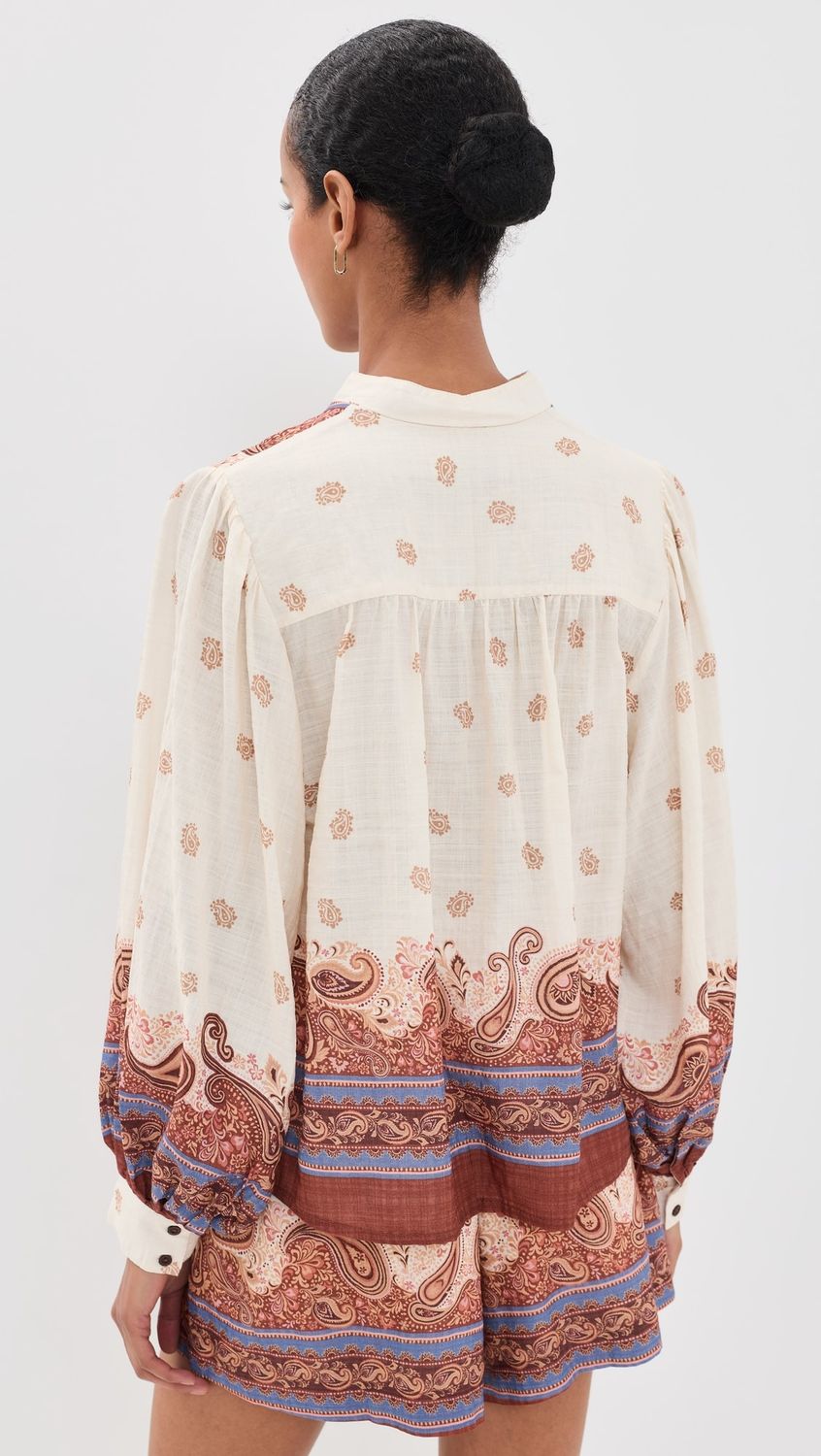Poema Collared Button Down Shirt