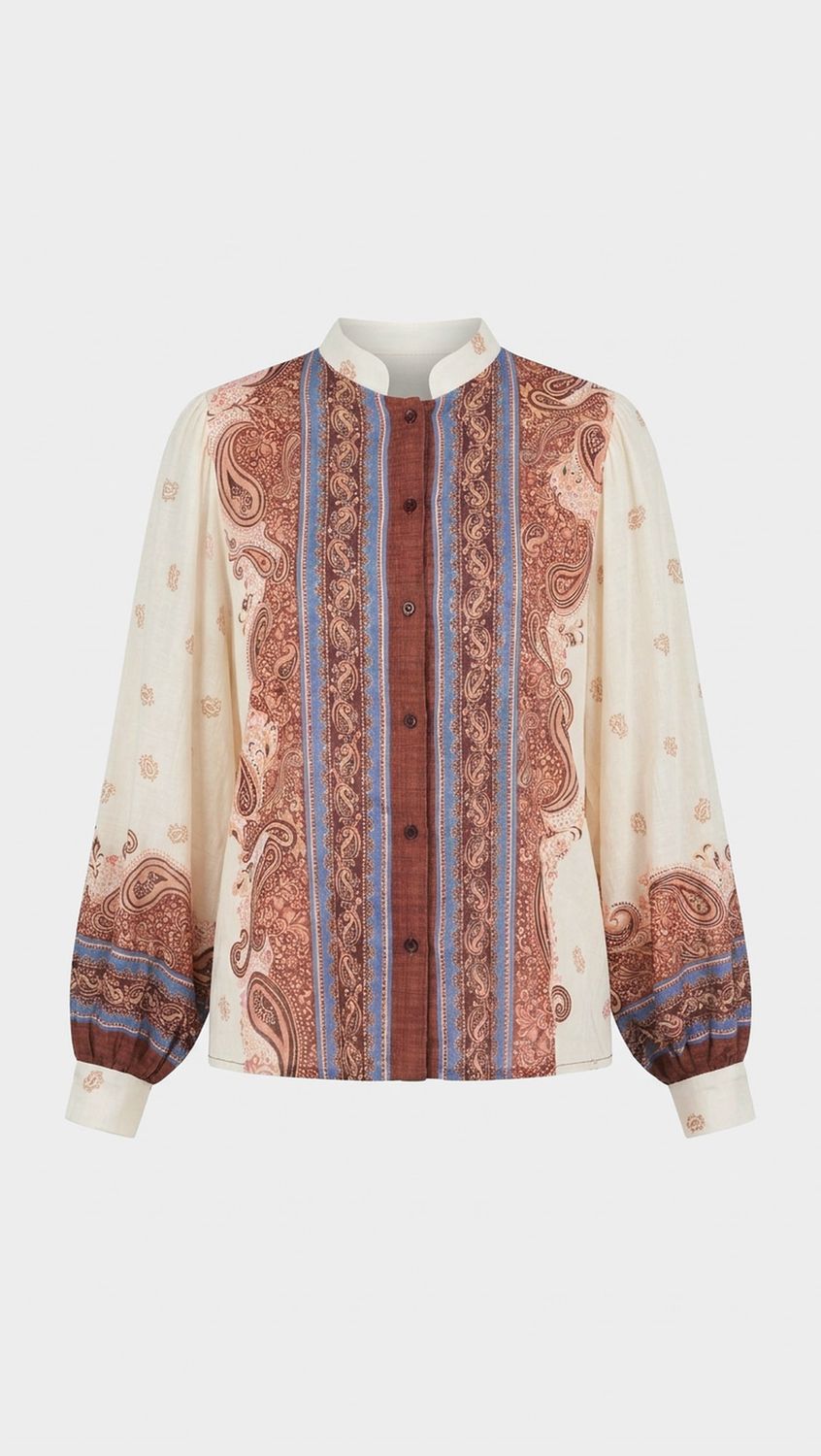Poema Collared Button Down Shirt