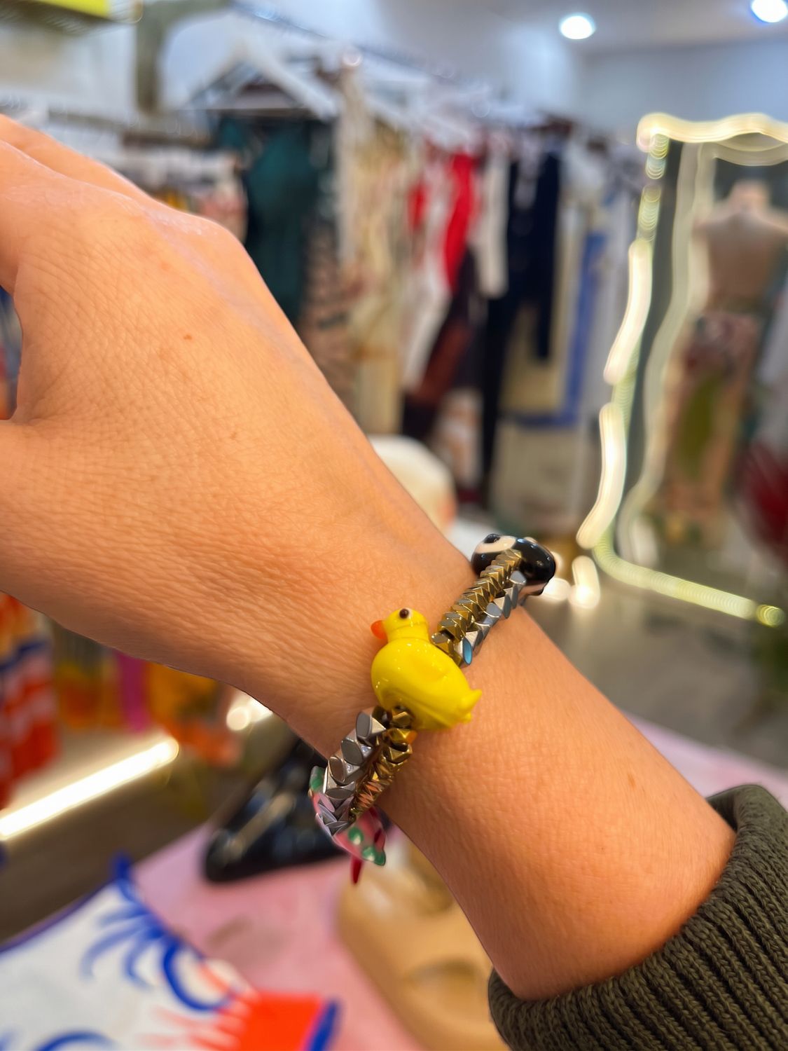 Lucky Card 7 Ying Yang &amp; Duck Bracelet