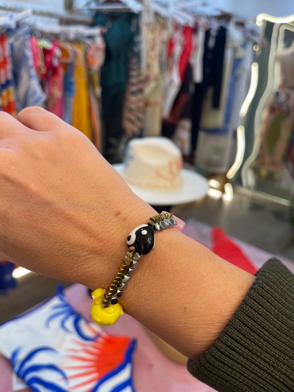 Lucky Card 7 Ying Yang &amp; Duck Bracelet