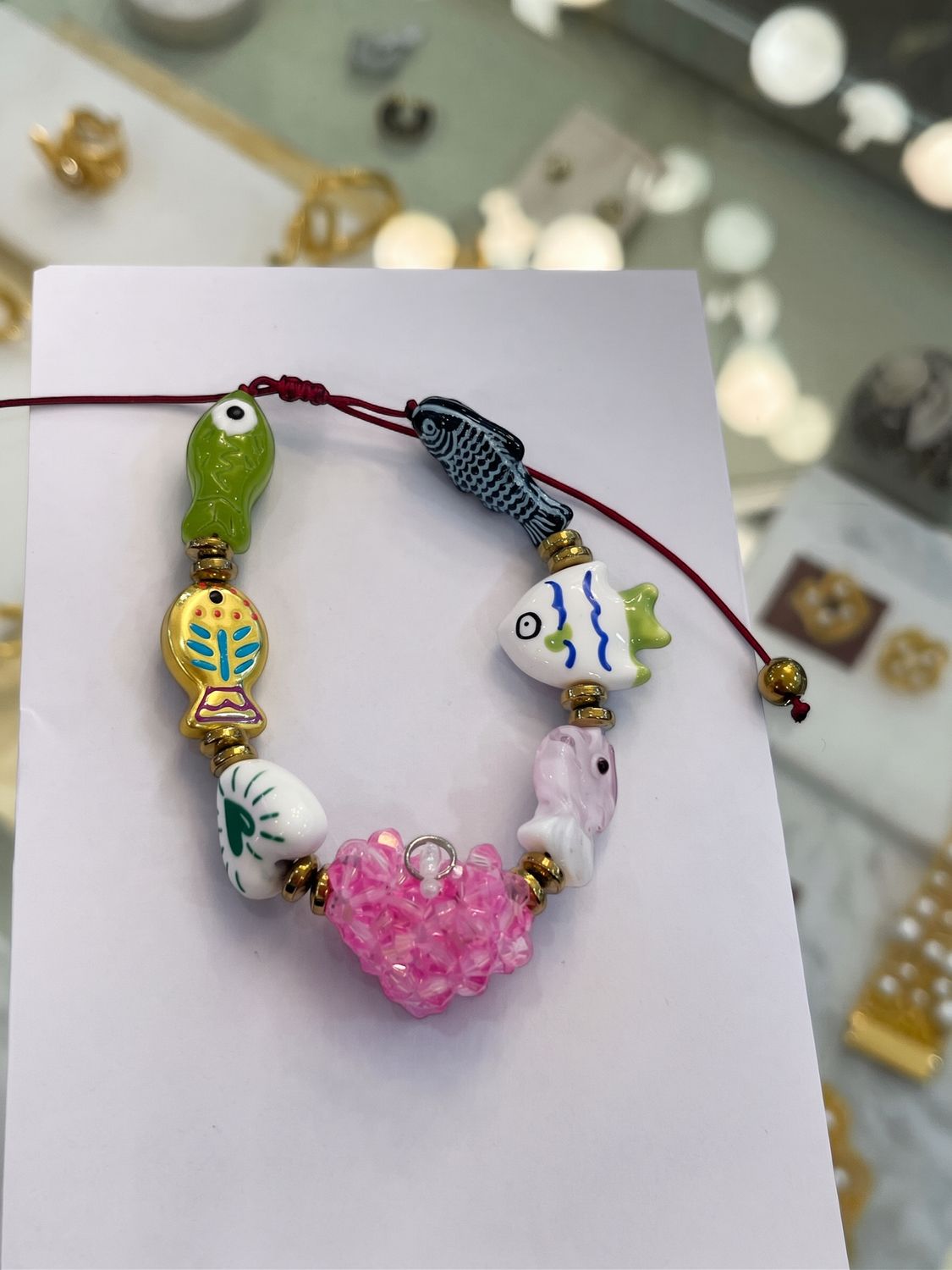 Heart and  Fish Bracelet