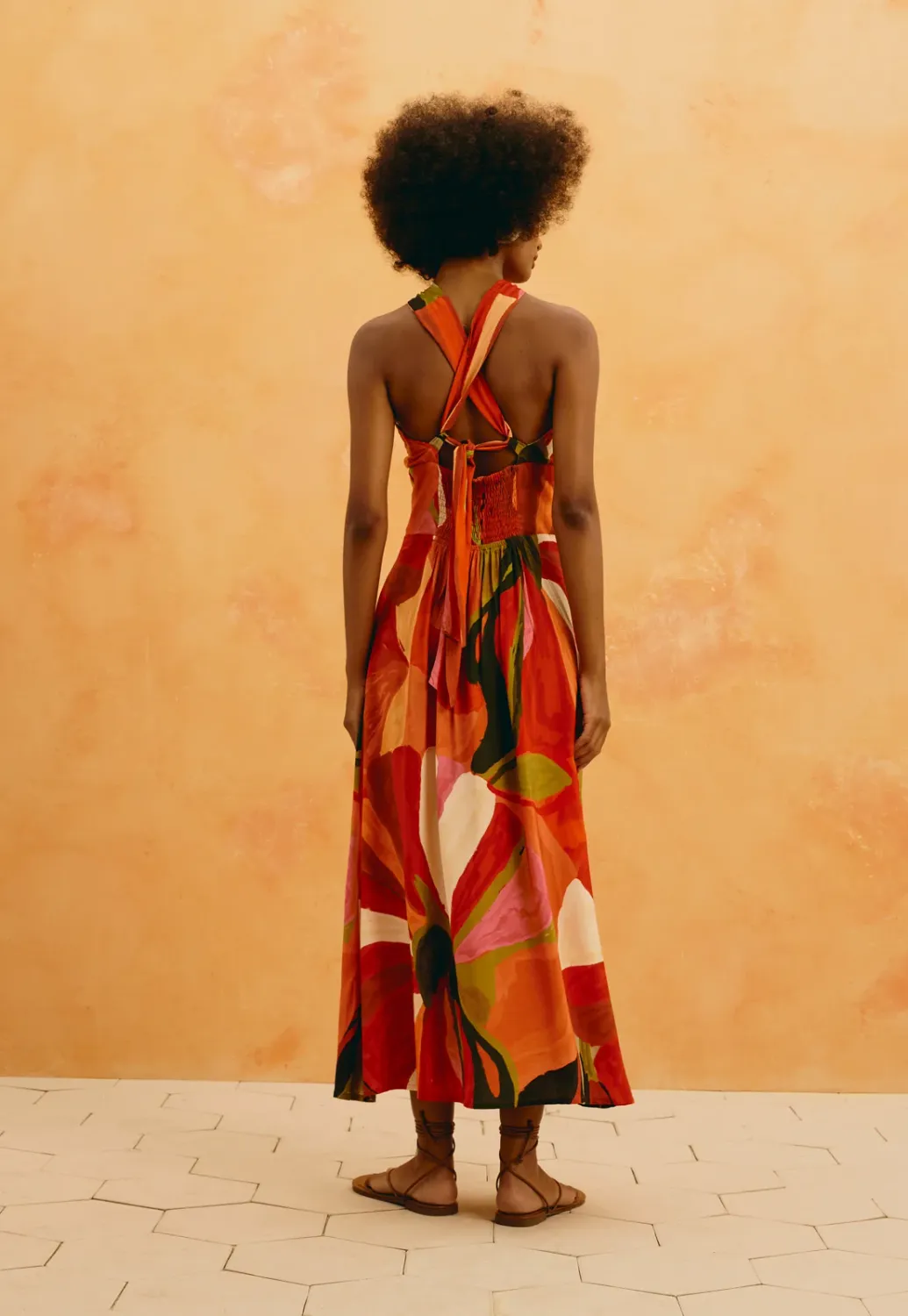 Latina Tropical Criss Cross Dress