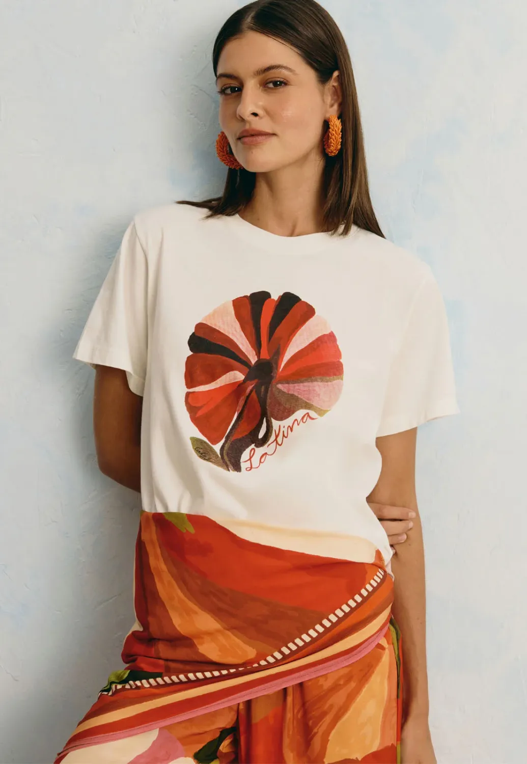 Flower Latin T-Shirt, Size: S