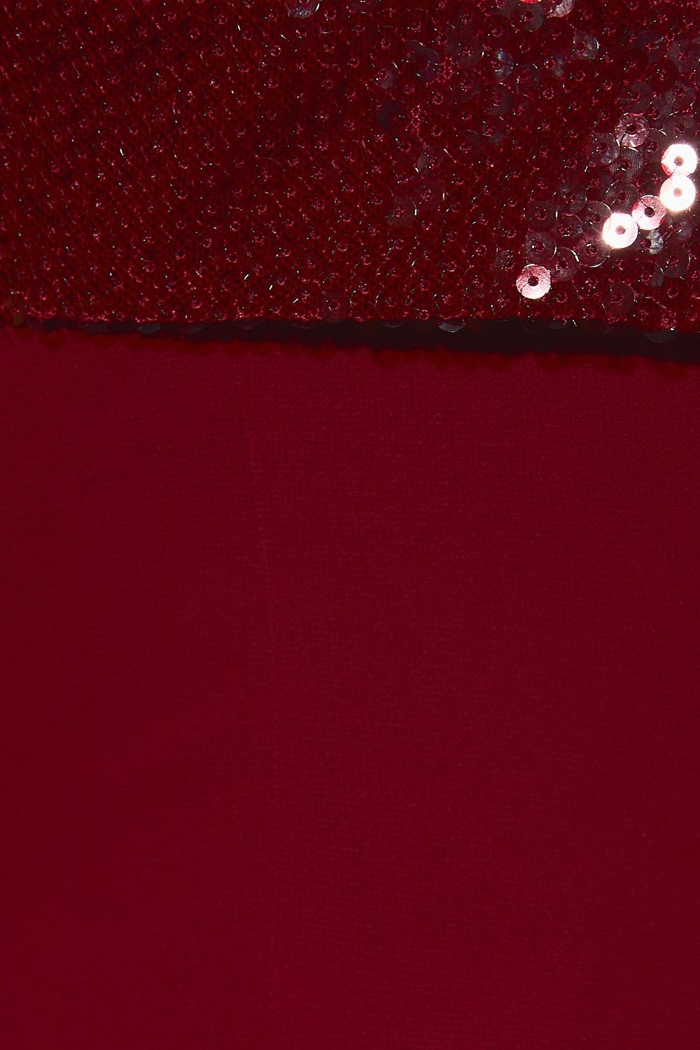 Burgundy Sequin Foldover Mid Waist Maxi Skirt