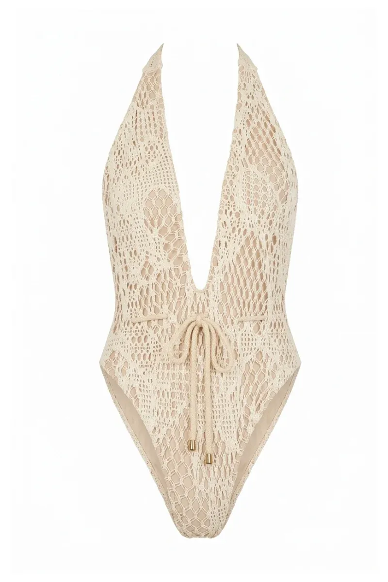 Calysto Off White One Piece, Size: XS