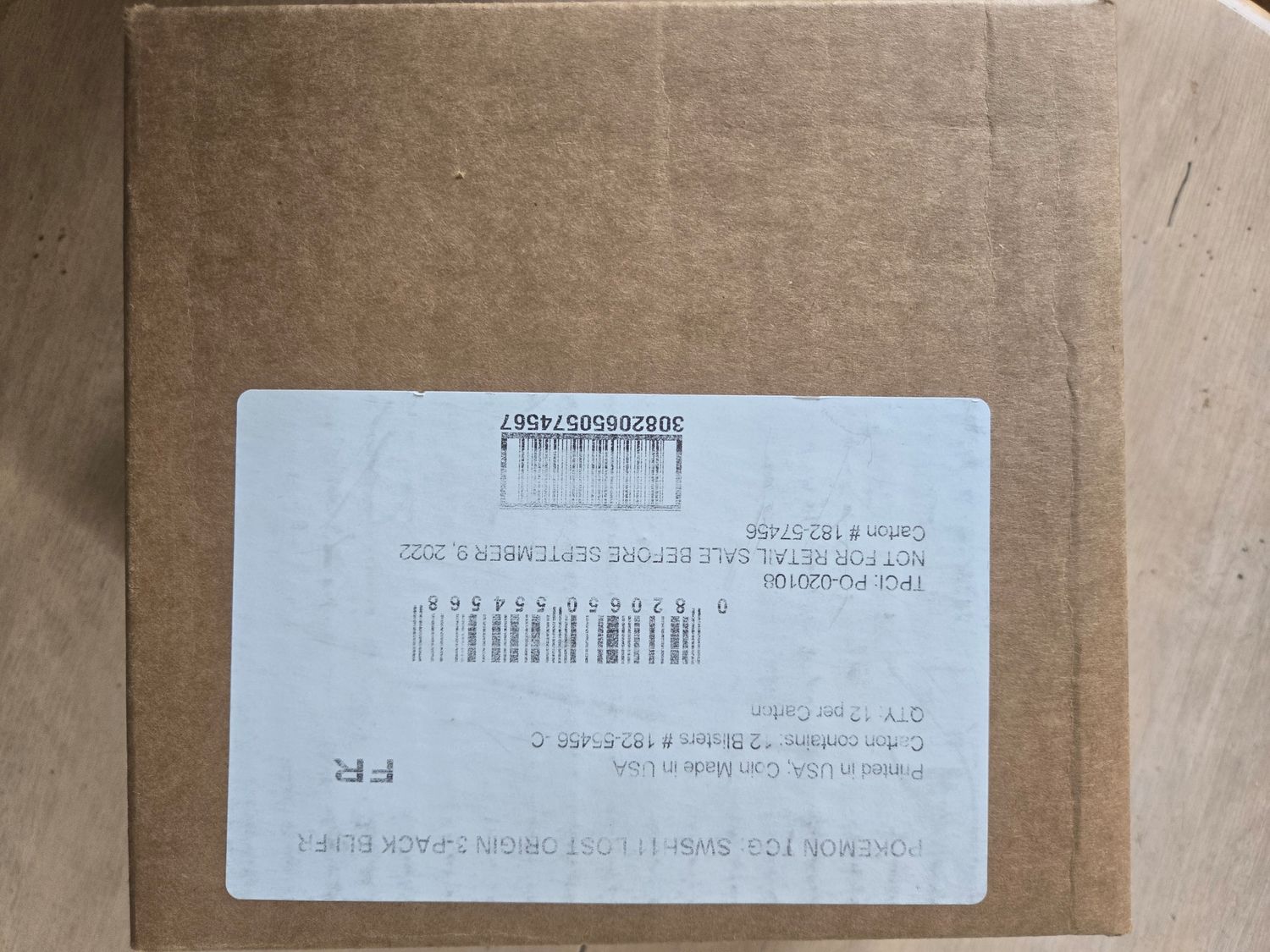 Pokemon Origine Perdue la case scellée de 12 tripacks en Francais