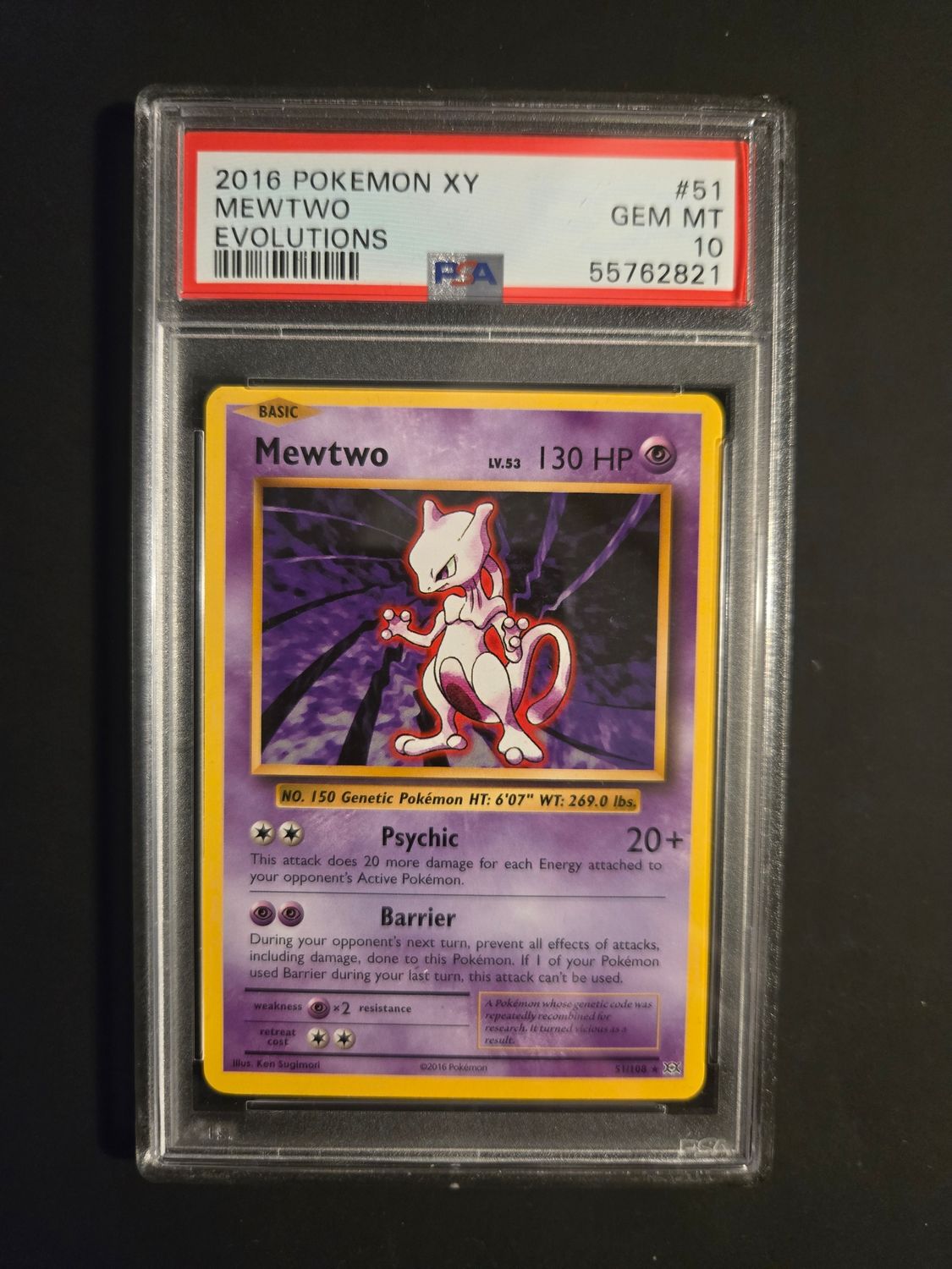PSA 10 Mewtwo (EVO 51) Aglais