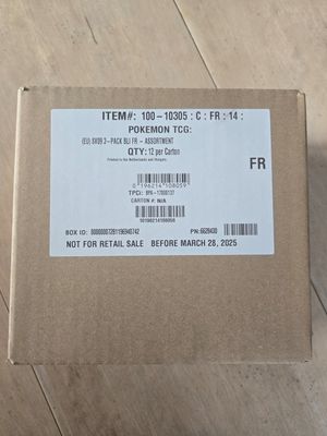 Pokemon SV9 Case Scellee de 12 X  3 Pack Blister en Francais
