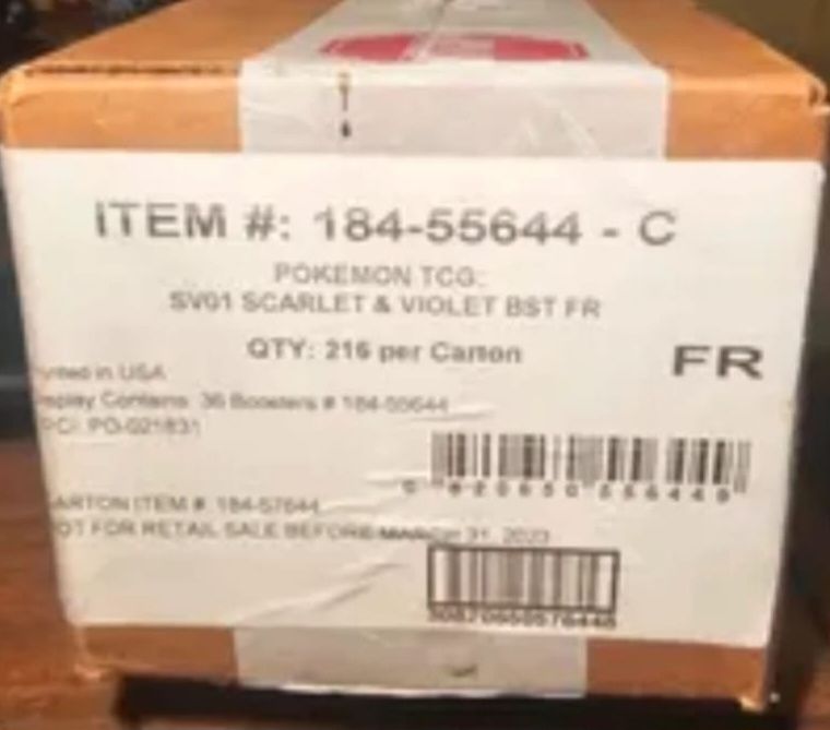 Pokemon EV01 La Case de 6 displays Écarlate et Violet en Francais