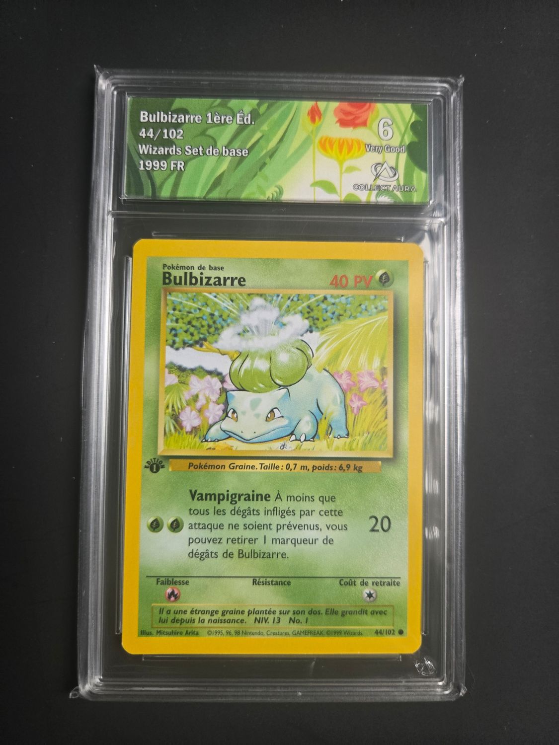 Pokemon Set de Base Bulbizarre 1ere édition  44/102