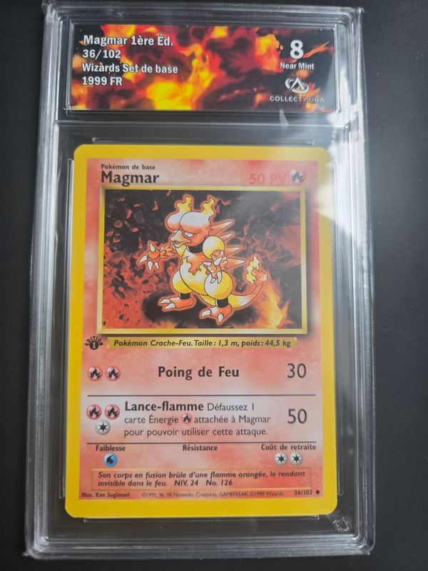 Pokemon Set de Base Magmar 1ere Edition 36/102