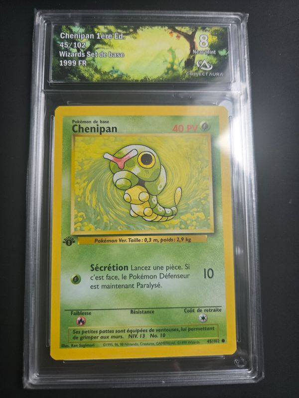 Pokemon Set de Base Chenipan 1ere Edition