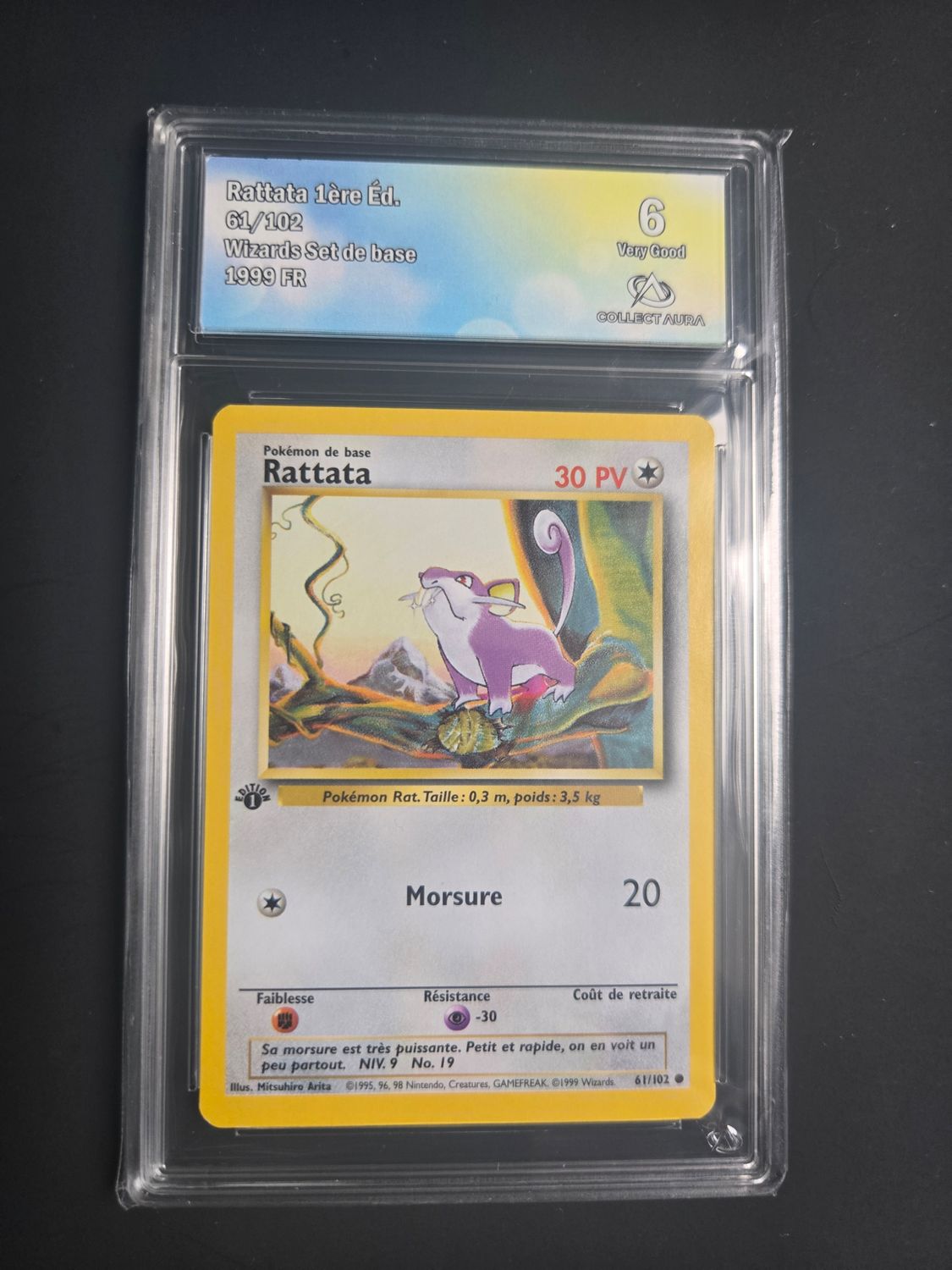 Pokemon Set de Base Rattata 1ère Edition 61/102