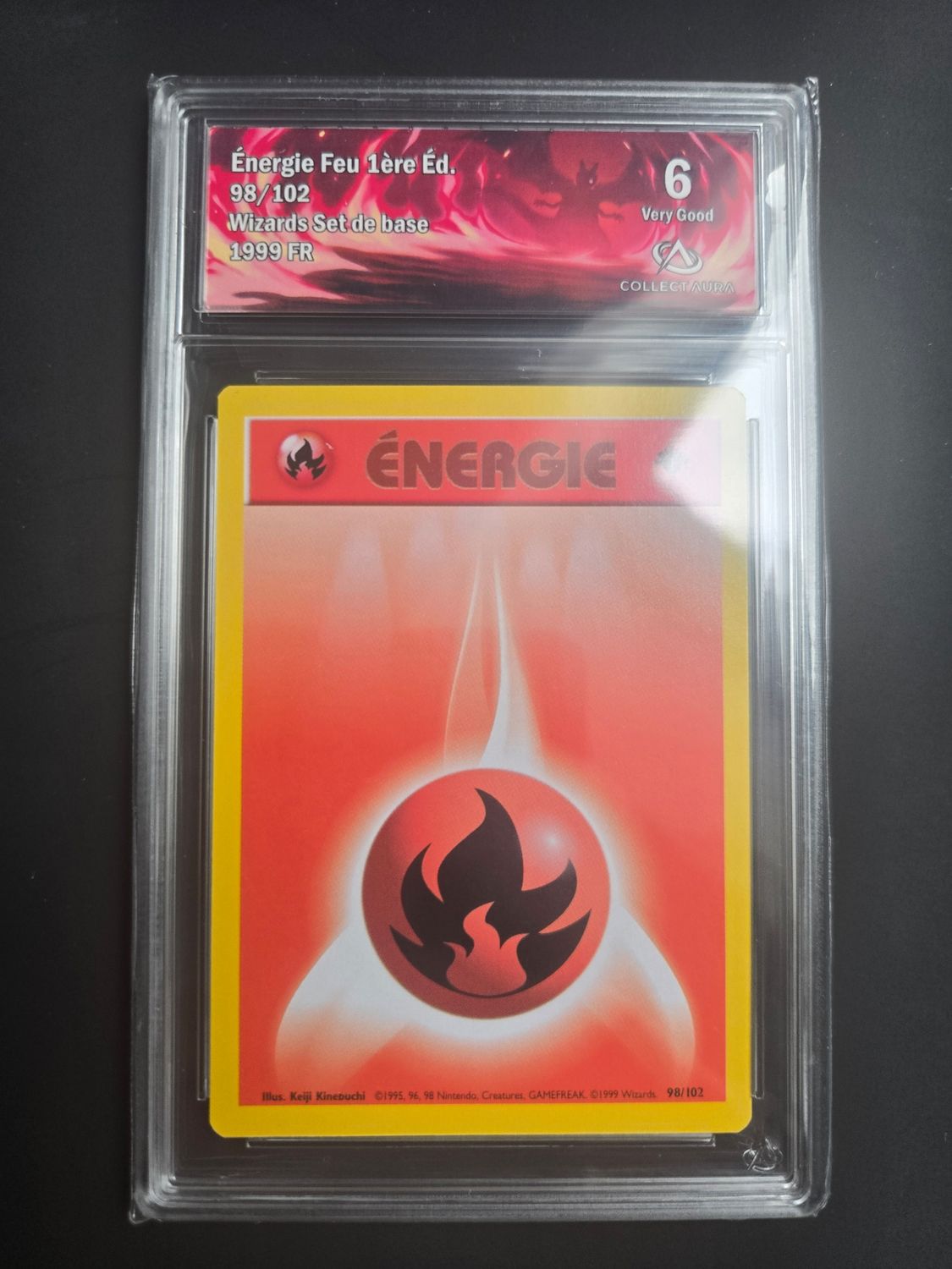 Pokemon Set de Base Énergie Feu 1ère Edition 98/102