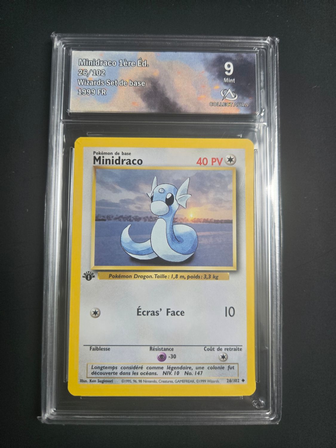 Pokemon Set de Base Minidraco 1ere édition 26/102