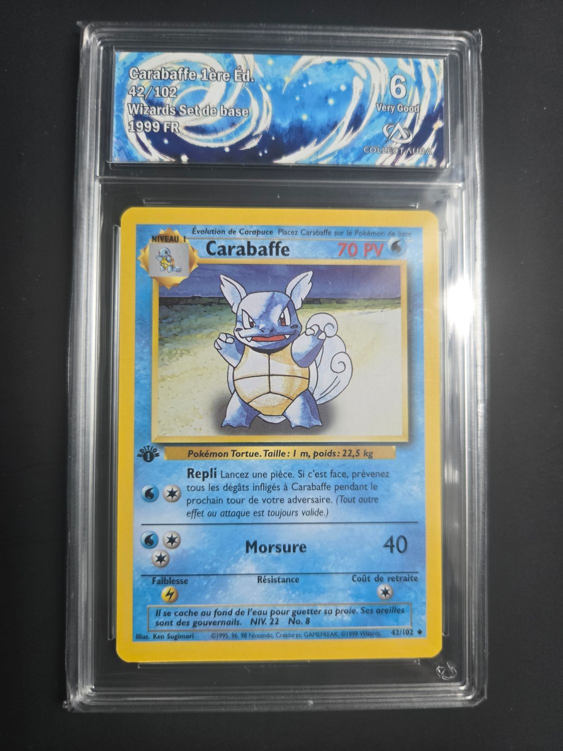 Pokemon Set de Base Carabaffe 1ere édition 42/102