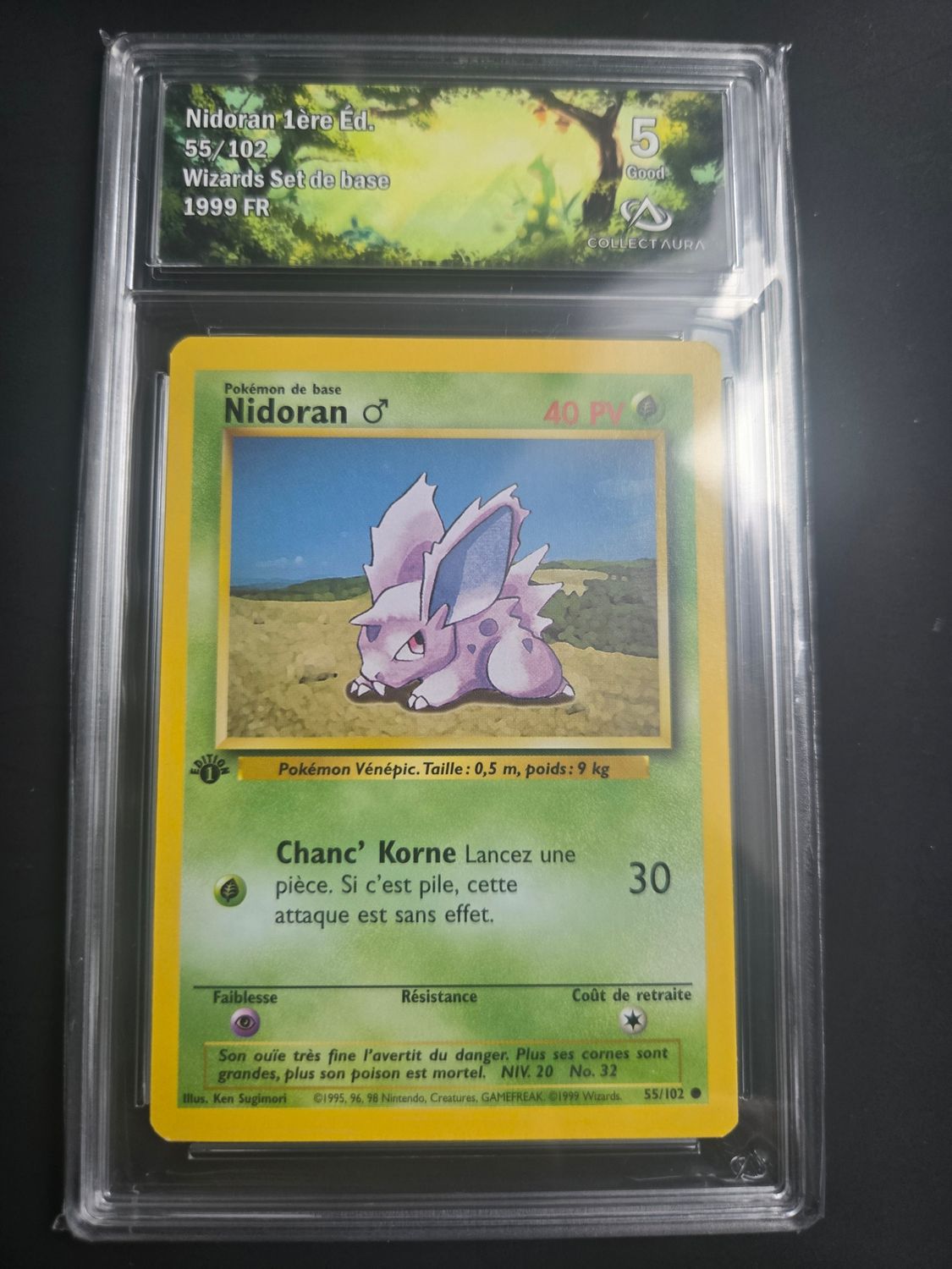 Pokemon Set de Base Nidoran 1ere Edition