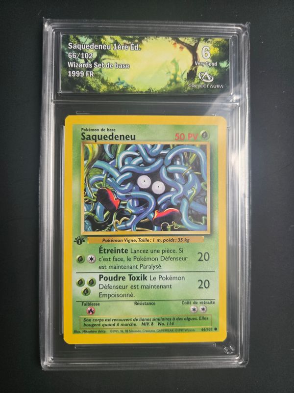 Pokemon Set de Base Saquedeneu 1ère Edition 66/102