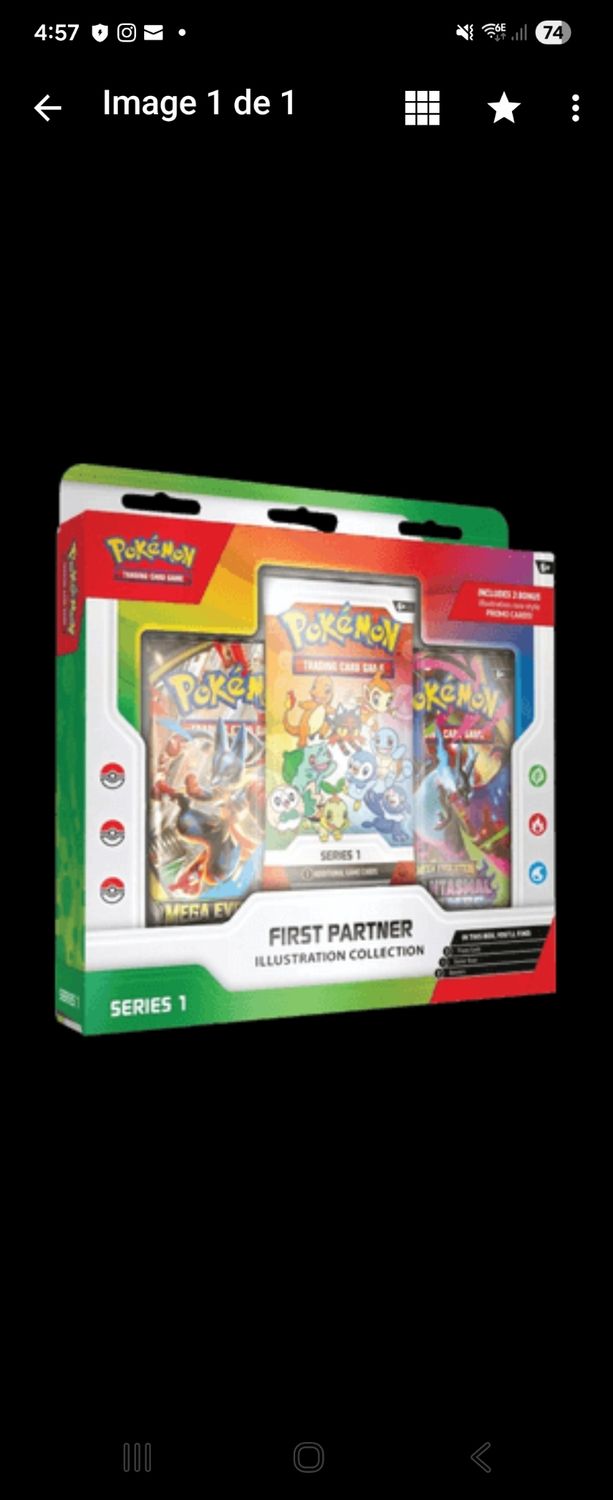 Case scellee 6 X Pokémon JCC : Collection Illustration Premiers Partenaires - Série 1 - FR
