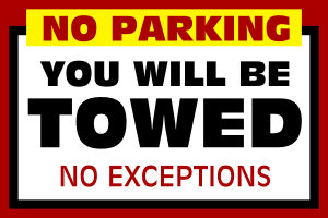 Aluminum Parking - Industrial - Event Signs